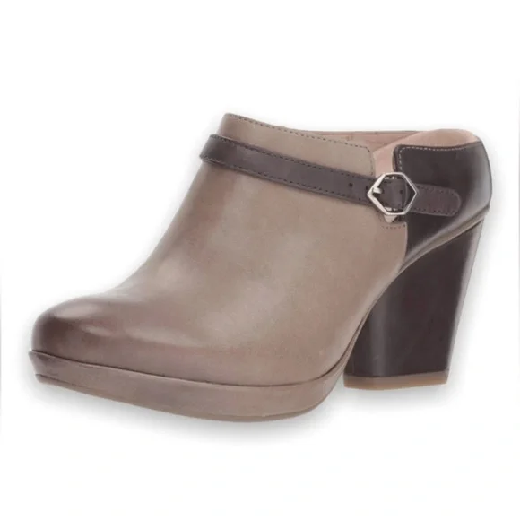Dansko Malissa Heeled Mule 37 Stone Burnished NWOB - Picture 1 of 11